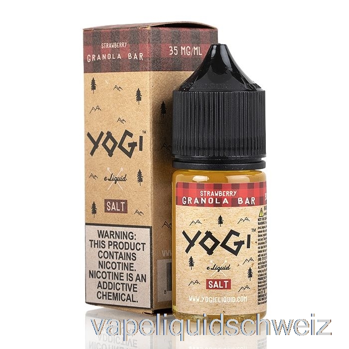 Erdbeer-Müsliriegel – Yogi-Salze E-Liquid – 30 Ml 50 Mg Vape Liquid E-Liquid Schweiz